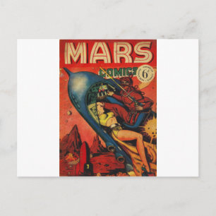 Adventure op Mars Briefkaart