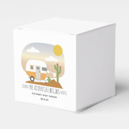 Adventure Oranje Camper Clothesline Baby shower Bedankdoosjes