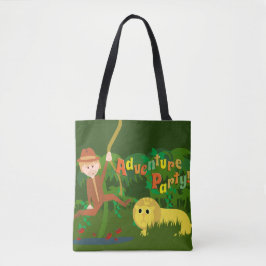 Adventure Party Schattige Fun Oerwoud Design Tote Bag