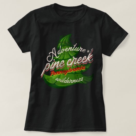 Adventure Pine Creek Pennsylvania wildernis T-shirt (Design voorkant)