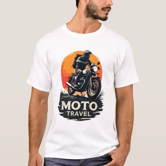 Adventure polar quality bike t-shirt (Voorkant)