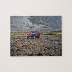 Adventure puzzel in South Point Hawaii jeep