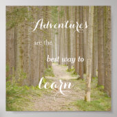 Adventure Quote Typography Poster (Voorkant)