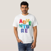 ADVENTURE Rainbow Lettering T-shirt (Voorkant volledig)