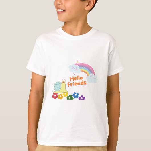"Adventure Ready: Cool & Comfy T-shirt voor Little (Voorkant)