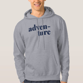 Adventure-reizen en Natuur-over-tekstontwerp Hoodie