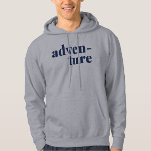 Adventure-reizen en Natuur-over-tekstontwerp Hoodie