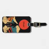 Adventure Rider Illustration Bagagelabel (Voorkant horizontaal)