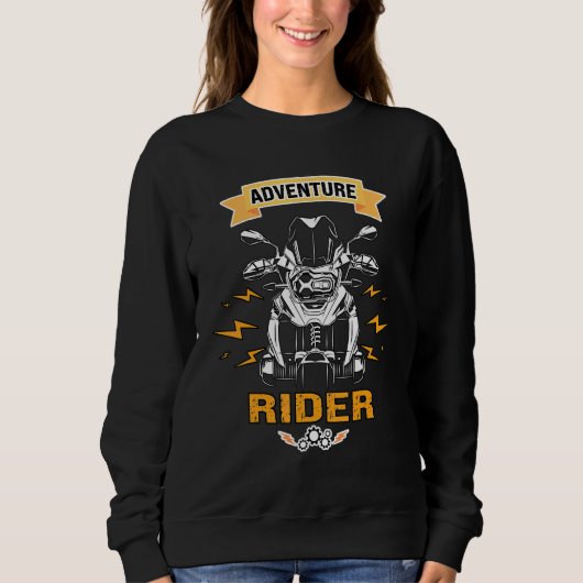 Adventure Rider Motorcycle Biker Off Road Mountain Trui (Voorkant)
