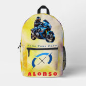Adventure Riders Club Backpack Bedrukte Rugzak (Voorkant)