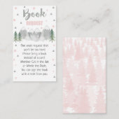 Adventure Roze Book Request Card 3.5 x 2 Informatiekaartje (Voorkant / Achterkant)