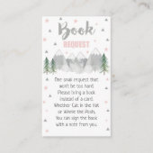 Adventure Roze Book Request Card 3.5 x 2 Informatiekaartje (Voorkant)