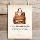 Adventure rugzak + flessen Woodland Baby shower Kaart