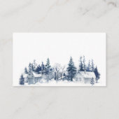 Adventure Rustic Forest Montation Waterverf baby Informatiekaartje (Achterkant)