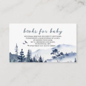 Adventure Rustic Forest Montation Waterverf baby Informatiekaartje (Voorkant)