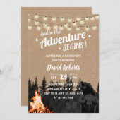 Adventure Rustic Kraft Beer Forest Retirement Kaart (Voorkant / Achterkant)