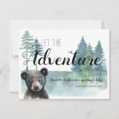 Adventure Rustic Waterverf Beer Aankondiging (Voorkant)