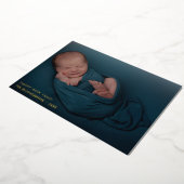 Adventure Script - nieuwjaarsfoto Folie Feestdagenkaart (Gedraaid)