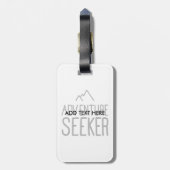 Adventure Seeker Bagagelabel (Achterkant verticaal)