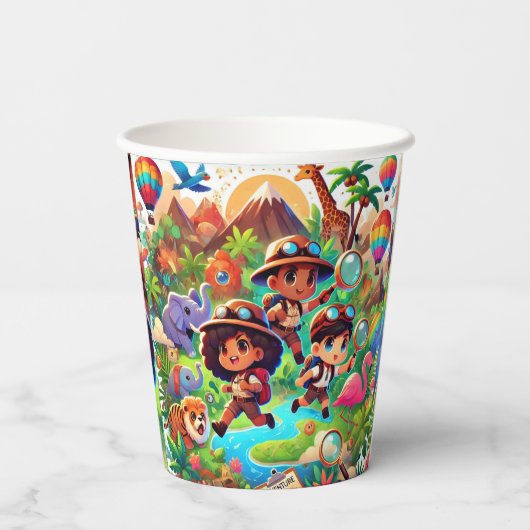 Adventure Seekers Paper Cup Papieren Bekers (Achterkant)