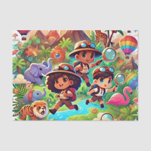 Adventure Seekers Tissue Paper Tissuepapier (Voorkant)