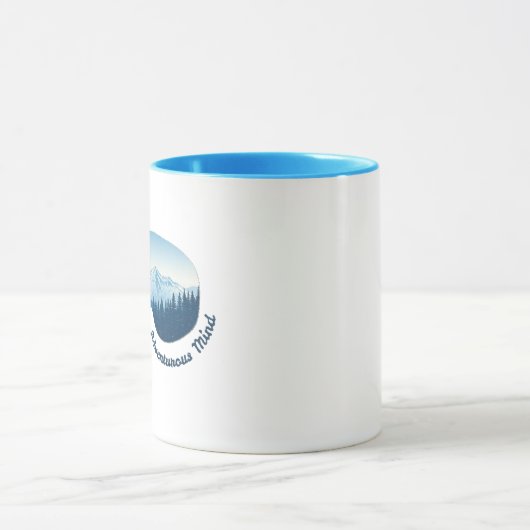 Adventure Ski Goggle Mountain Reflection Mok (Midden)