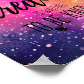 Adventure Space Quote Poster (Hoek)