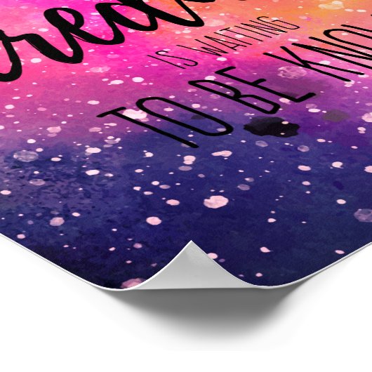 Adventure Space Quote Poster (Hoek)