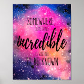 Adventure Space Quote Poster (Voorkant)
