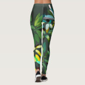 Adventure Style Heldergroene afdruk Leggings (Achterkant)