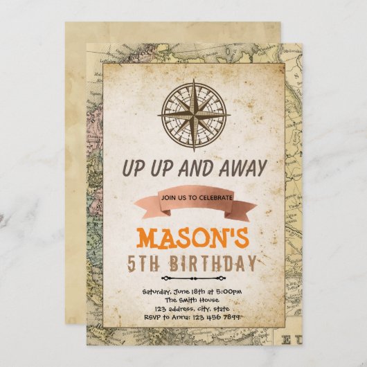 Adventure-themalimentatie Kaart (Voorkant / Achterkant)