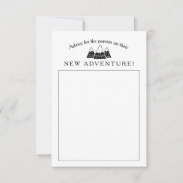 Adventure Theme Baby shower Advieskaart