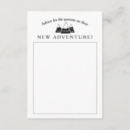 Adventure Theme Baby shower Advieskaart