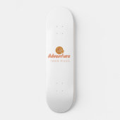 ADVENTURE THEN PIZZA PERSOONLIJK SKATEBOARD (Voorkant)