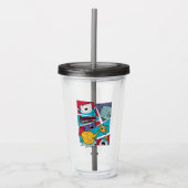 Adventure-tijd | Afbeelding van het Actiepanel Acryl Drinkbeker (Voorkant)