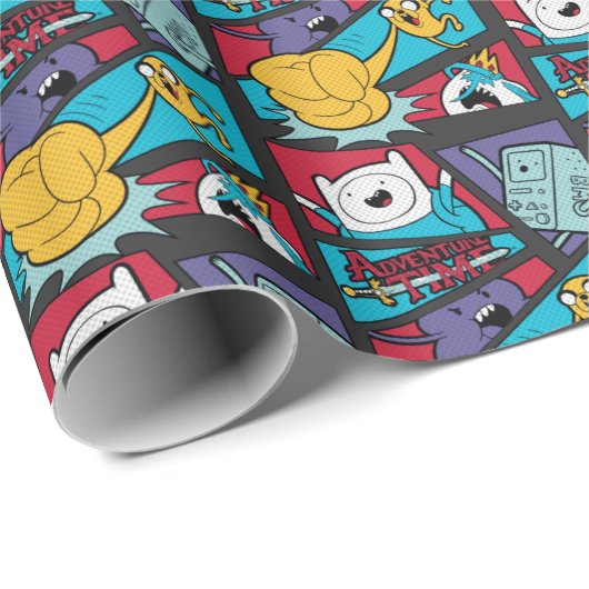 Adventure-tijd | Afbeelding van het Actiepanel Cadeaupapier (Rol Hoek)