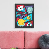 Adventure-tijd | Afbeelding van het Actiepanel Canvas Afdruk (Insitu (Woonkamer))