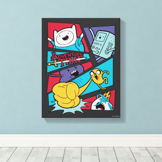 Adventure-tijd | Afbeelding van het Actiepanel Canvas Afdruk (Insitu (Houten vloer))