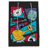 Adventure-tijd | Afbeelding van het Actiepanel Medium Cadeauzakje (Achterkant)