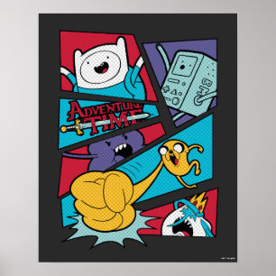 Adventure-tijd   Afbeelding van het Actiepanel Poster