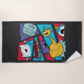 Adventure-tijd | Afbeelding van het Actiepanel Strandlaken (Voorkant)