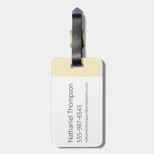 Adventure-tijd | "Algebraic" Finn Sketch Bagagelabel (Achterkant verticaal)