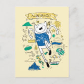 Adventure-tijd | "Algebraic" Finn Sketch Briefkaart (Voorkant)