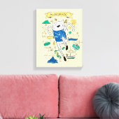 Adventure-tijd | "Algebraic" Finn Sketch Canvas Afdruk (Insitu (Woonkamer))