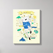 Adventure-tijd | "Algebraic" Finn Sketch Canvas Afdruk (Voorkant)