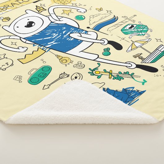 Adventure-tijd | "Algebraic" Finn Sketch Sherpa Deken (3/4)