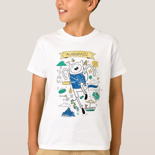 Adventure-tijd | "Algebraic" Finn Sketch T-shirt (Voorkant)