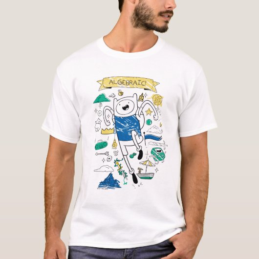 Adventure-tijd | "Algebraic" Finn Sketch T-shirt (Voorkant)