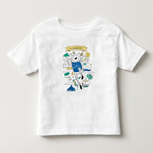 Adventure-tijd | "Algebraic" Finn Sketch T-Shirt (Voorkant)