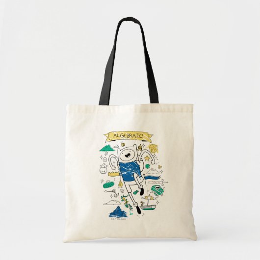 Adventure-tijd | "Algebraic" Finn Sketch Tote Bag (Voorkant)